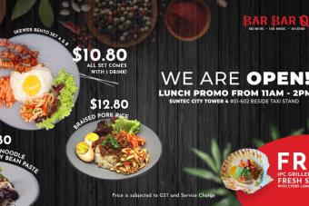 Image for New Bar Bar Q Outlet at Suntec City artilce